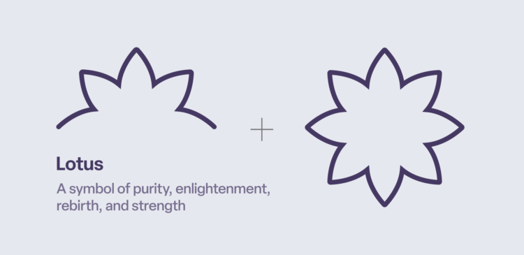 Visual representation of the Lotus emblems that make up LW Consultancy's branding